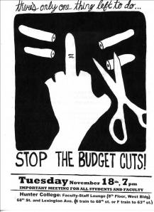 Budget Cuts Poster